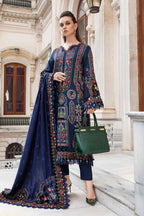 Maria.B. Luxury Lawn Edition Navy Blue DL-1109 - TC-1197
