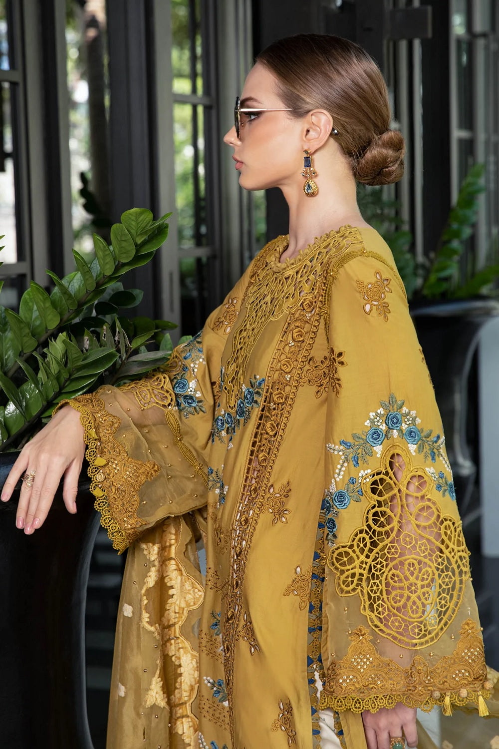 Luxury Lawn by Maria B. Eid Edition Design -EL-23-06-Mustard - TC-604