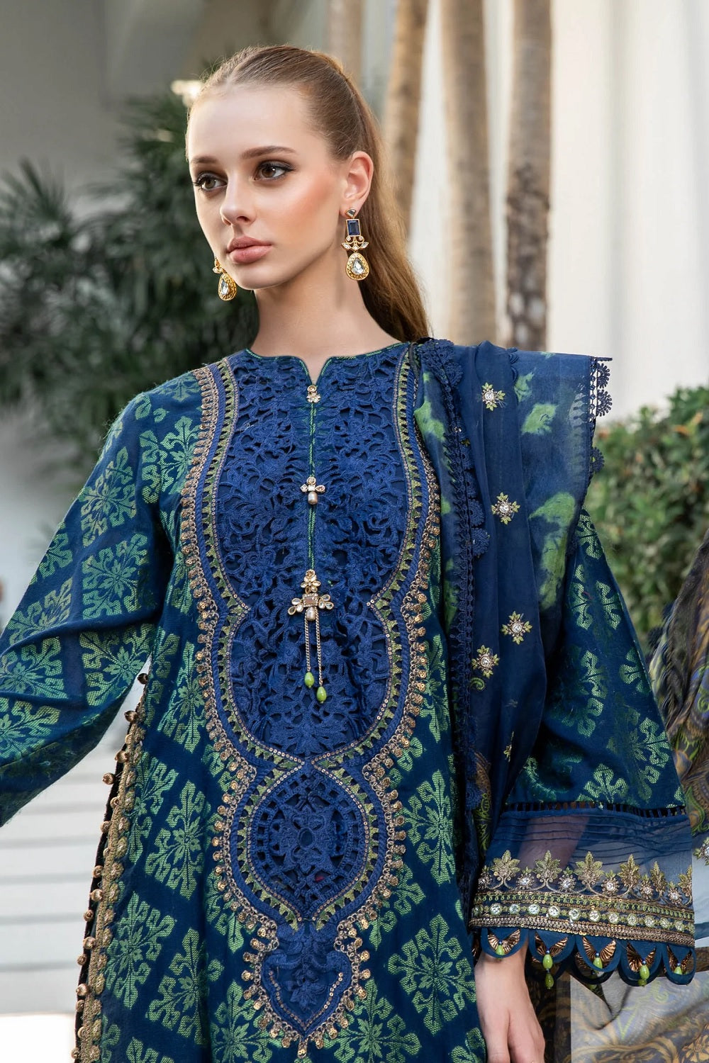 Luxury Lawn by Maria B. Eid Edition ‘23 - EL-23-08-Blue - TC-687