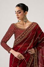 Maria.B. Heavily Embroidery Formal Saree - DANIRA MC-26V1-09 - TC-1792