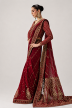 Maria.B. Heavily Embroidery Formal Saree - DANIRA MC-26V1-09 - TC-1792