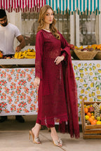 MAHNUR Luxury Lawn Edition 2025 SCARLET DREAM - TC-1194