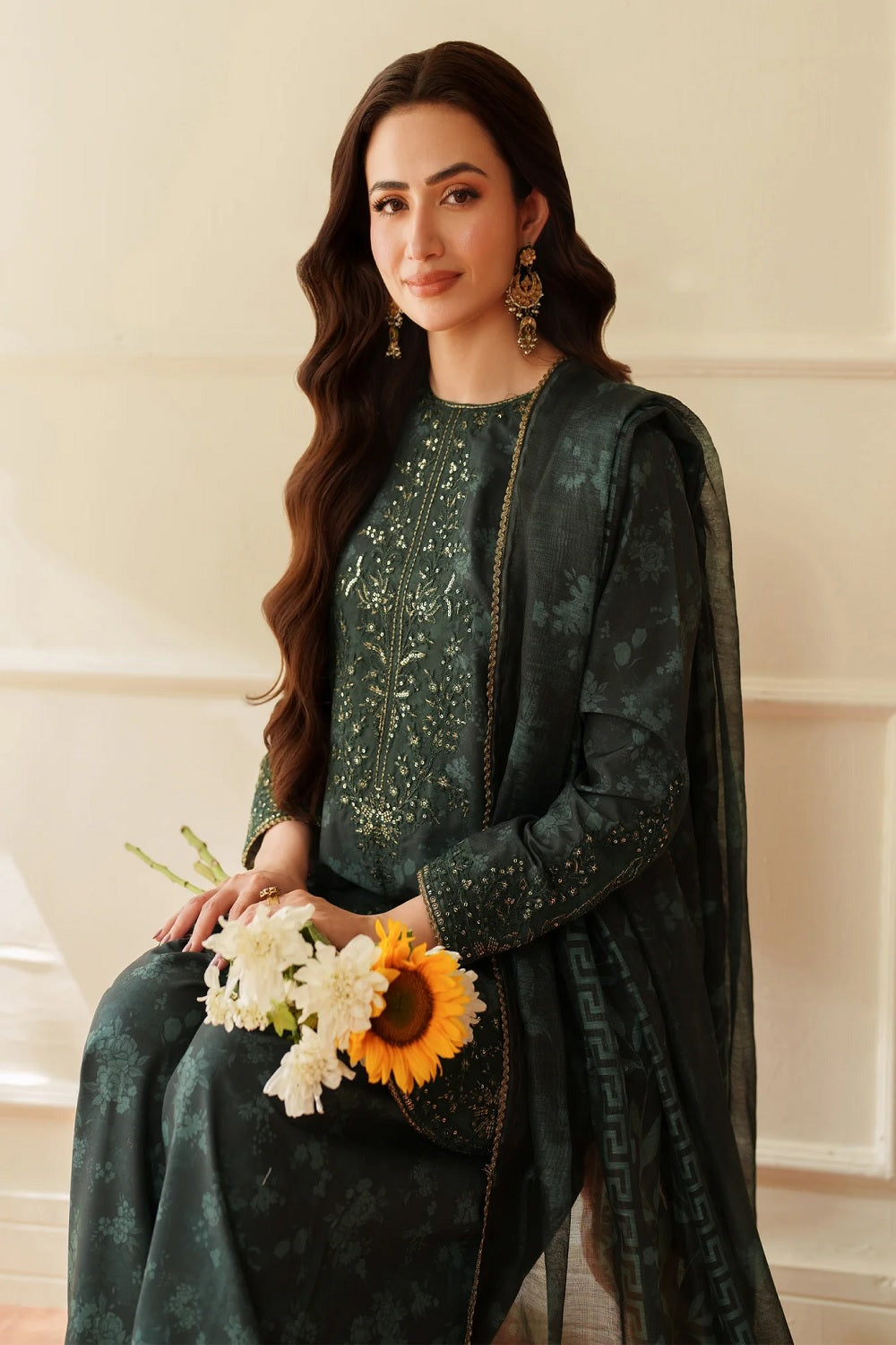 Mohagni Printed Embroidered Lawn'26 - BLS-58 - TC-1529