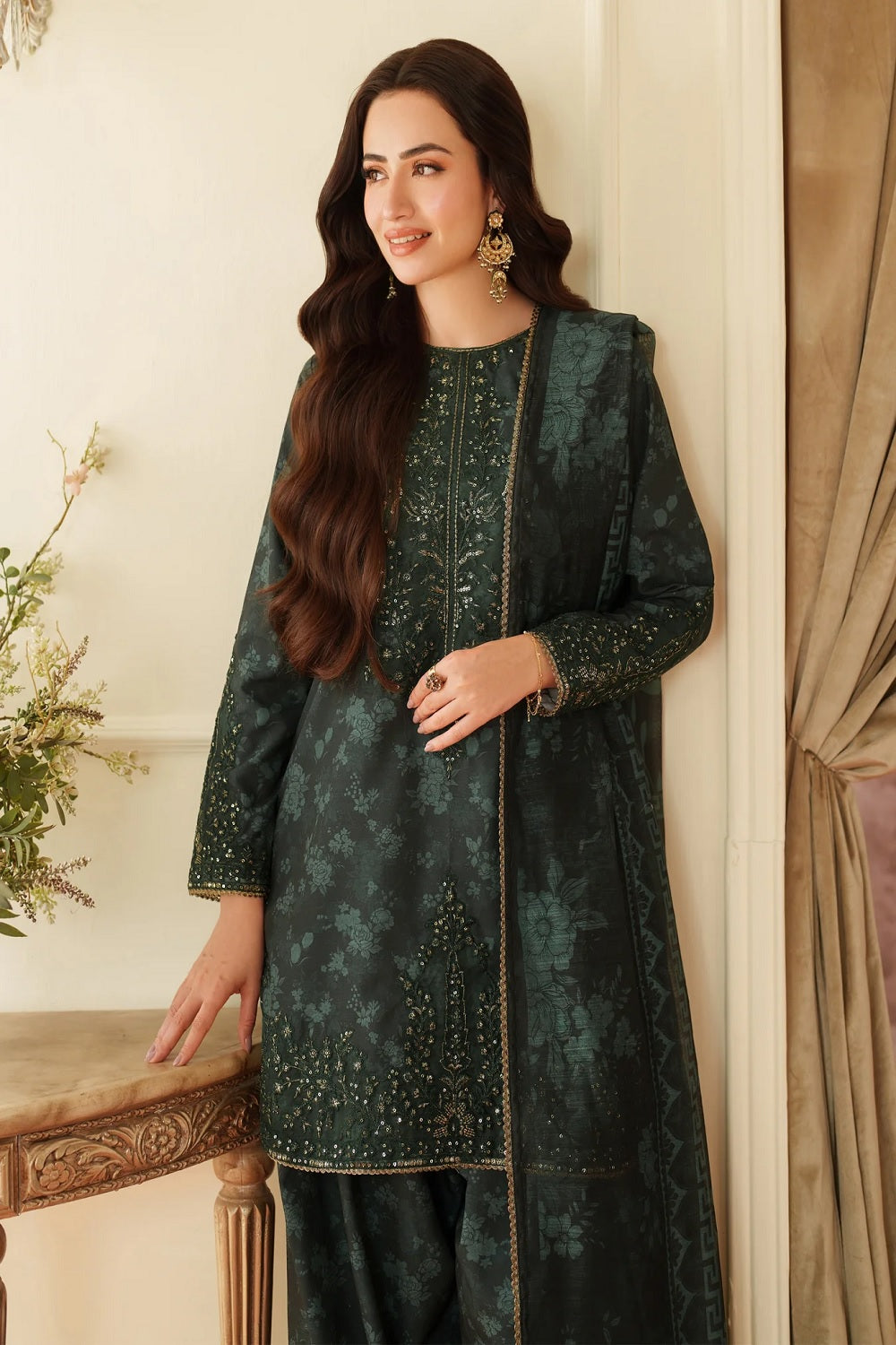 Mohagni Printed Embroidered Lawn'26 - BLS-58 - TC-1529