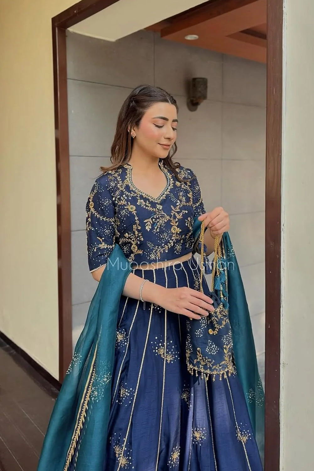 Mubashira Usman - Zahveen Luxury Wedding Lehenga Set - TC-1830