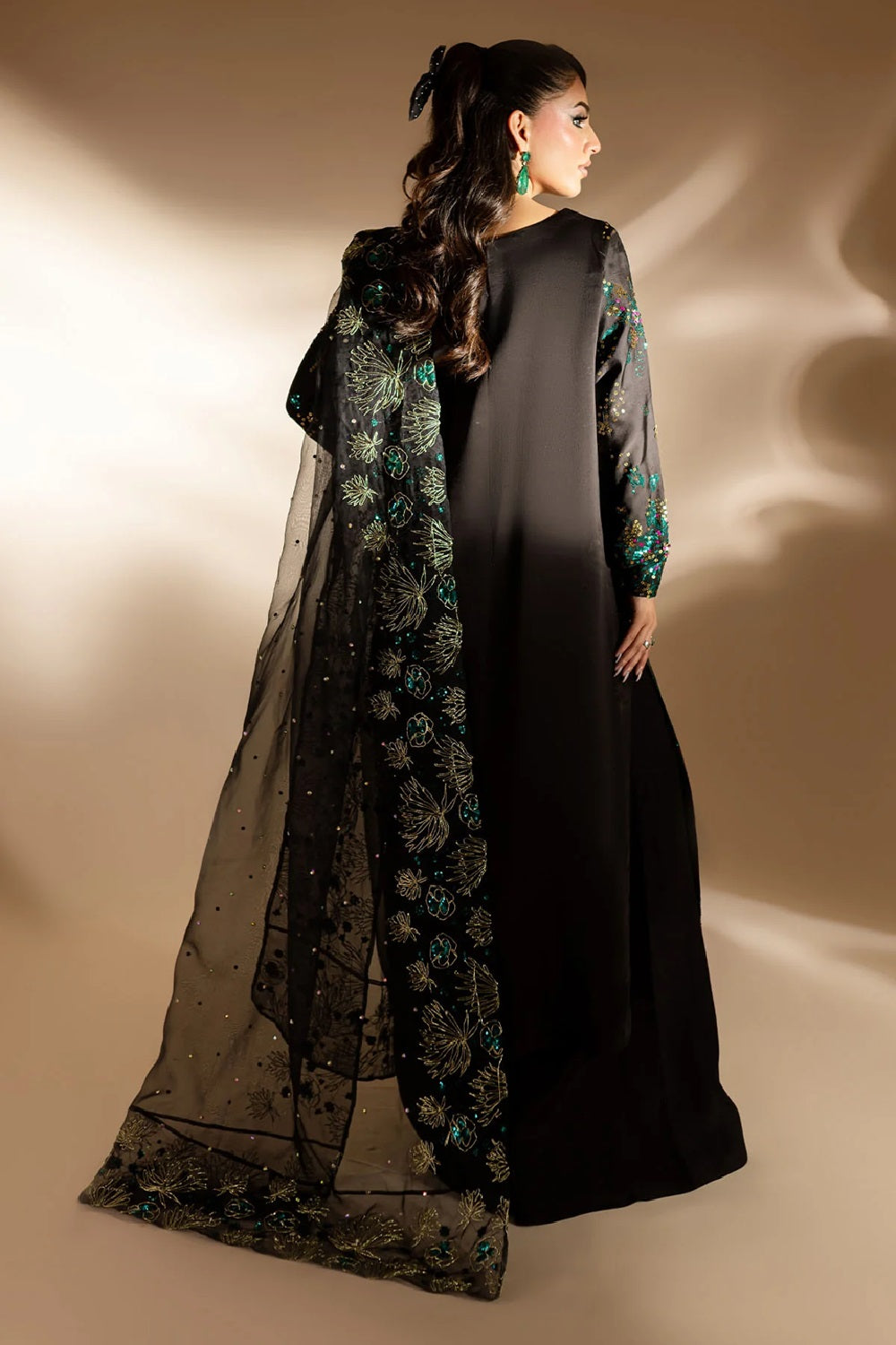 Nureh TW-02 GOLDEN STARDUST Luxury Fancy Formal Pret'25 - TC-1379