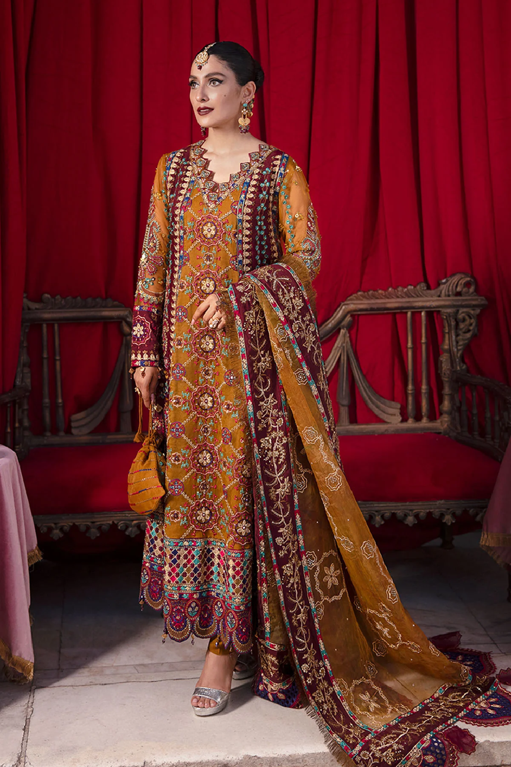Nureh Jhoomro Luxury Wedding Edition'25 - NL-40 - Gulshan Shirt - TC-1432