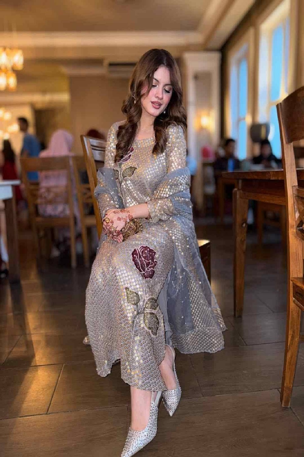 Nureh TW-16 Luxury Chiffon Embroidered Collection - TC-1474