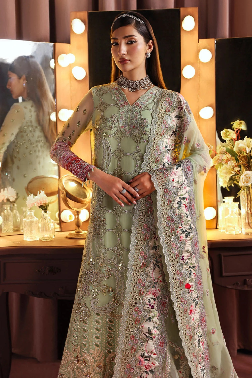 Nureh Jhoomro Hand Embellished Wedding Edit'26 NL-86 Insia - TC-1736