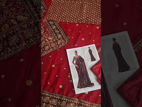 Maria.B. Heavily Embroidery Formal Saree - DANIRA MC-26V1-09 - TC-1792