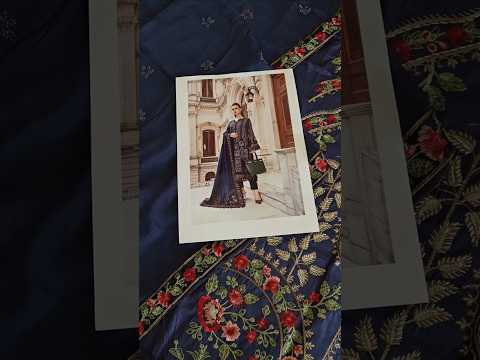 Maria.B. Luxury Lawn Edition Navy Blue DL-1109 - TC-1197