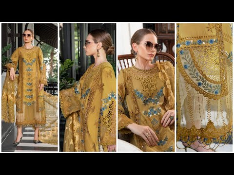 Luxury Lawn by Maria B. Eid Edition Design -EL-23-06-Mustard - TC-604