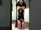 ETHNC Luxury Floral Embroidered Kaftan – Pure Viscose Raw Silk | Ready to Wear - TC-1788