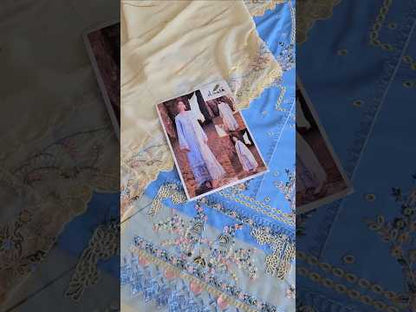 Qalamkar - SAHIL KINARE LUXURY LAWN’24 - FP-04 FIRUZE - TC-1221