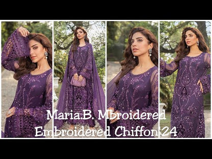 Maria.B. Mbroidered Embroidered Chiffon'24 - MPC-24-102 - TC-959