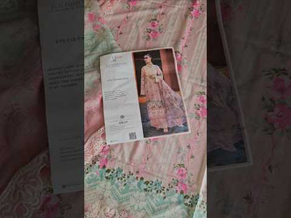 Elaf Signature Embroidered Lawn Collection 2025 - ETS-01B PINK PETAL - TC-1320