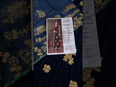 Iznik Luxury Embroidered Velvet Formal IV-51 - TC-1367