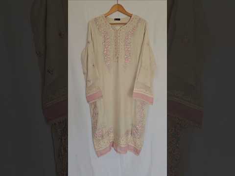 Agha Noor (Stitched) 2Pc 100% Bamber Pure Chiffon Heavily Embroidered - TC-1185