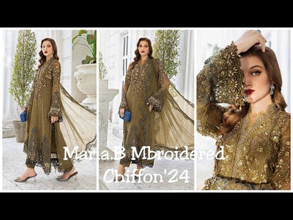 Maria.B. Mbroidered Embroidered Chiffon'24 - MPC-24-108 - TC-1012