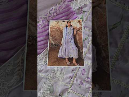 FLOW BY CRIMSON Chikankari Lawn'25 A Girl In The Garden - D7 A - TC-1347