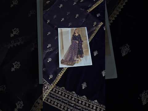 Baroque Festive Velvet Embroidered Collection - UF-420 - TC-674