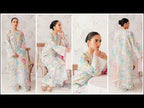 Afrozeh Vanilla-The Floral Charm Lawn V-1 '2024 - TC-751