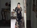 ETHNC Luxury Floral Embroidered Kaftan – Pure Viscose Raw Silk | Ready to Wear - TC-1764