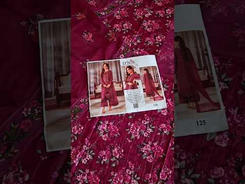 Iznik Magenta Printed & Embroidered Formal Collection - UE-538 - TC-1546