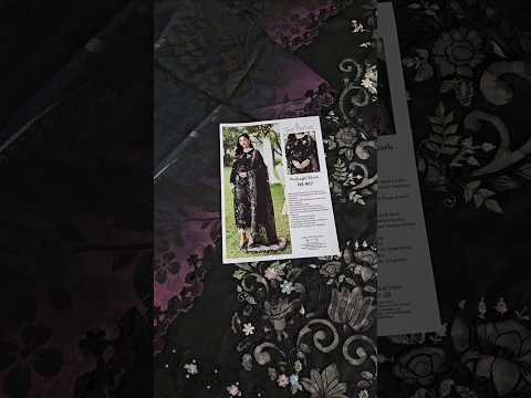Sardinia TALES OF PETALS Luxury Lawn'26 - MIDNIGHT BLOOM - TC-1577
