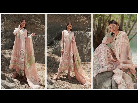 Crimson X Saira Shakira Luxury Lawn 2024 - Chikkankari Affair - D2 B - TC-639