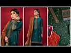 Maria B Embroidered Lawn Collection - Teal Green SF-W22-12/A - TC-622