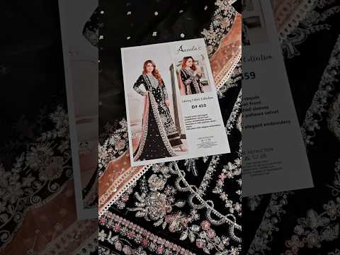 Aneelas Luxury Velvet Embroidered Formal - SM-01 - TC-1446