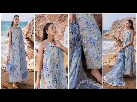 FLOW BY CRIMSON Chikankari Lawn'25 Who'S That Girl - D3 B - TC-1295