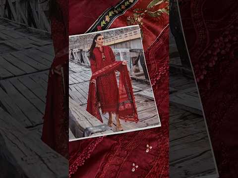 Crimson X Saira Shakira Luxury Lawn 2024 - Dancing Paisleys - Ruby - TC-1118