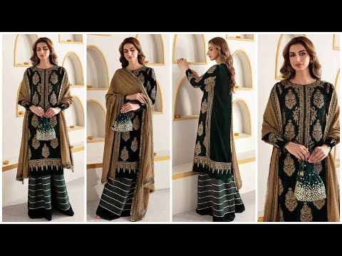 JAZMINE EMBROIDERED VELVET FORMAL VF-2009 - GREEN - TC-668