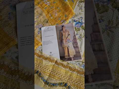 Elaf Signature Embroidered Lawn Collection 2025 - ETS-03B SUNGLOW - TC-1373