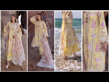 FLOW BY CRIMSON Chikankari Lawn'25 Who'S That Girl - D3 A - TC-1294
