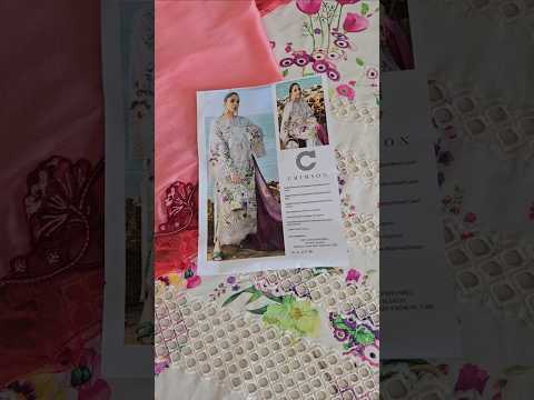 FLOW BY CRIMSON Chikankari Lawn'25 Bloom Bold - D4 A - TC-1258