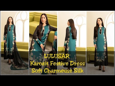 LULUSAR -Karozit Festive Dress - Charmeuse Silk - TC-949