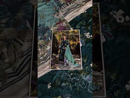 Elaf Premium Printed Embroidered Lawn'25 ELK-07B JADE EMBRACE - TC-1351