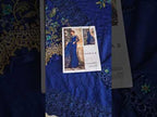 Maria.B. Mbroidered Eid Edition Chiffon Saree - Cobalt Blue BD-2704 - TC-1410