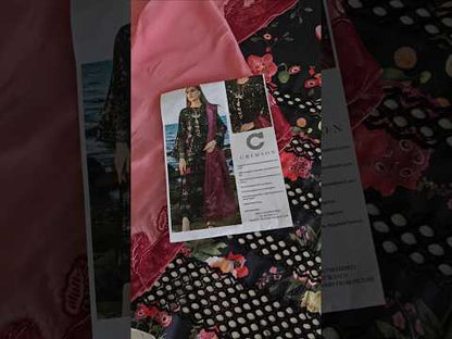 FLOW BY CRIMSON Chikankari Lawn'25 Bloom Bold - D4 B - TC-1259