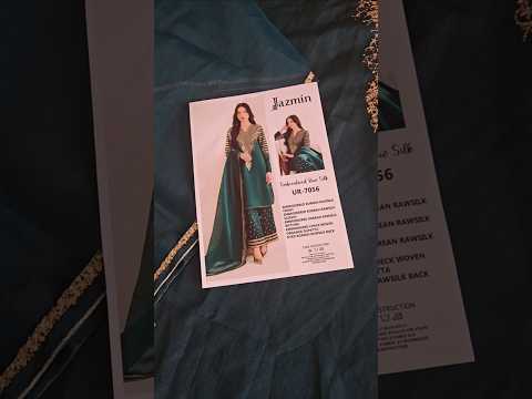 Jazmin Luxury Formal Embroidered Raw Silk UR-7056 - TC-1433