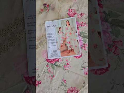 Baroque Luxury Embroidered Printed Lawn'25 UF-652 - TC-1324