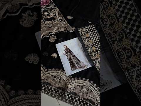 ENJIA - NOIR Designer Luxury Wedding Chiffon Saree - TC-1399
