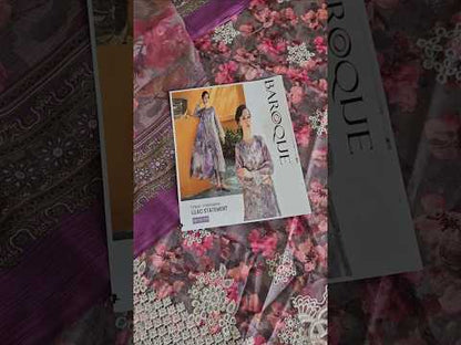 Baroque Luxury Embroidered Printed Lawn'25 UF-579 - TC-1317