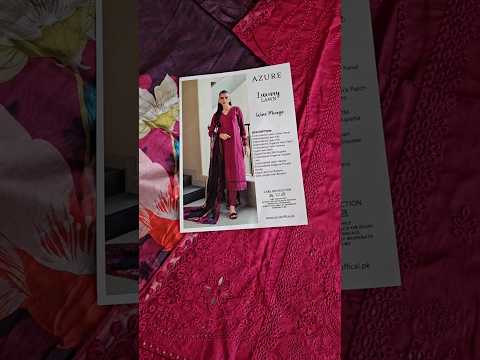 Azure Wine Mirage Luxury Embroidered Lawn - TC-1507