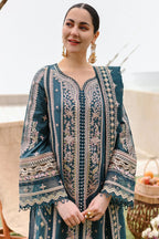 Qalamkar - ساحل LUXURY LAWN’24 - SP-10 - Zahra - TC-494