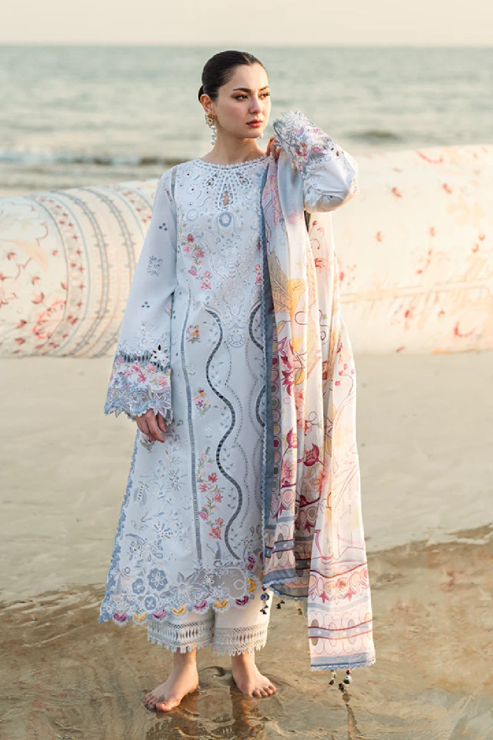 Qalamkar - SAHIL LUXURY LAWN’25 - FK-02 ISABELLA - TC-1158