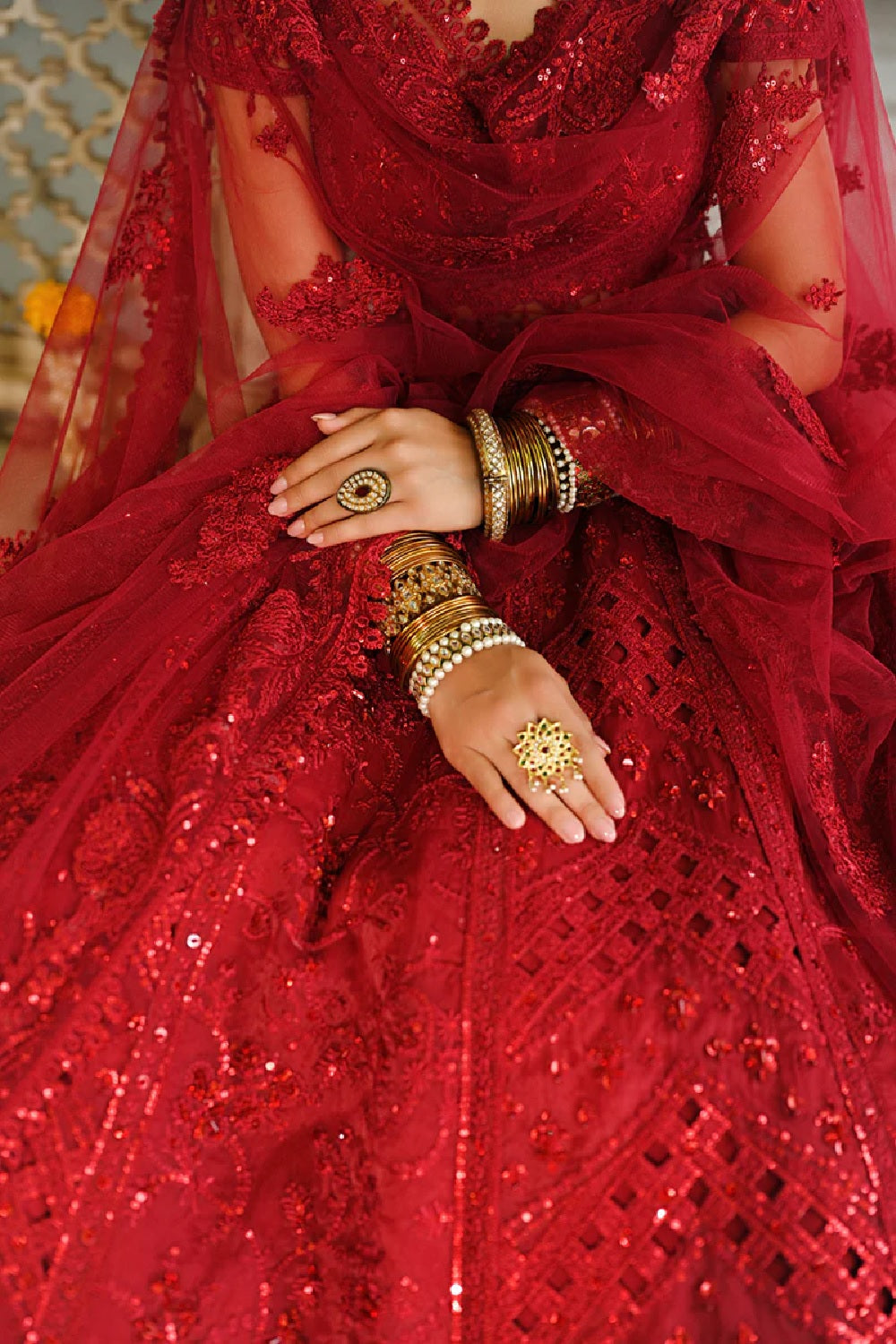 Qalamkar - Singhar Wedding Formals'24 - MUSKAAN RF-01 - TC-1016